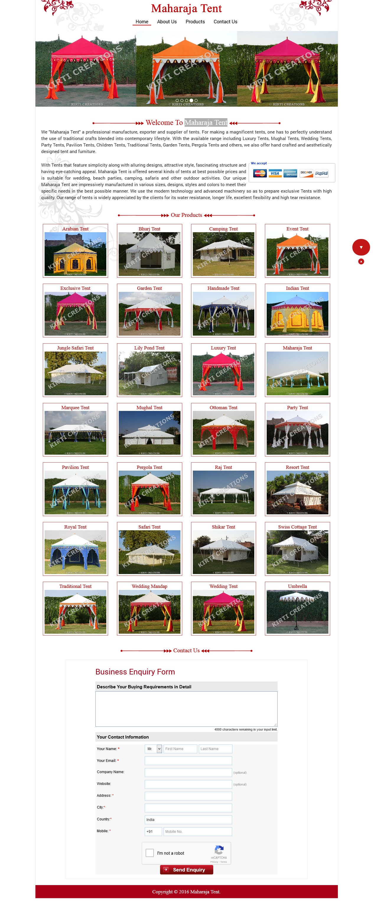 Maharaja Tent