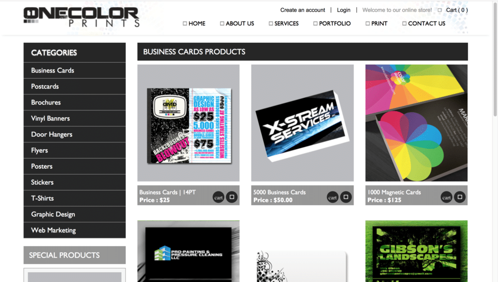 ecommerce web design