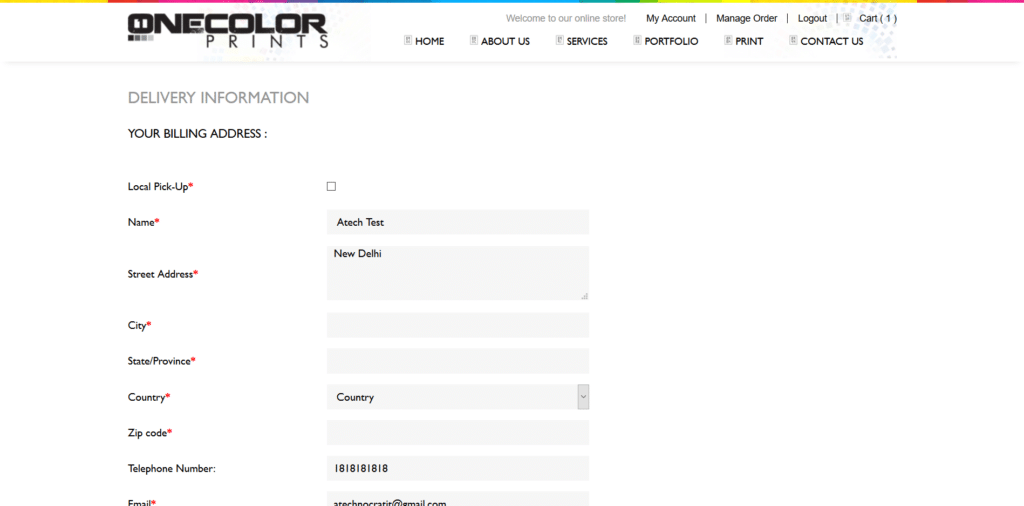 ecommerce website designing
