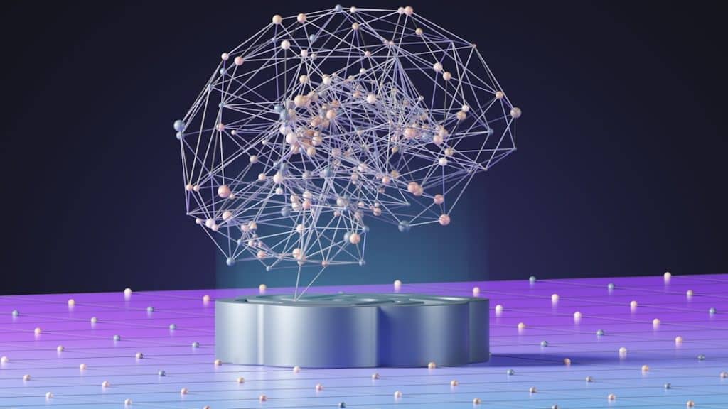 AI Search Optimization (AISO) — neural network visualization representing how AI search engines retrieve and cite content