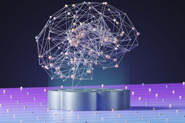 AI Search Optimization (AISO) — neural network visualization representing how AI search engines retrieve and cite content