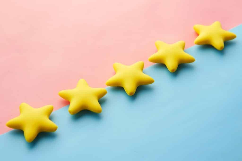 Online review star rating for reputation management