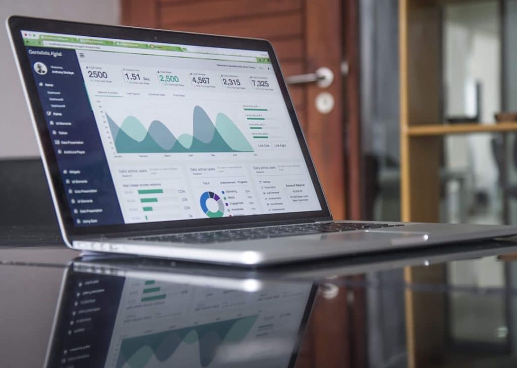 Organic SEO analytics growth chart for US businesses